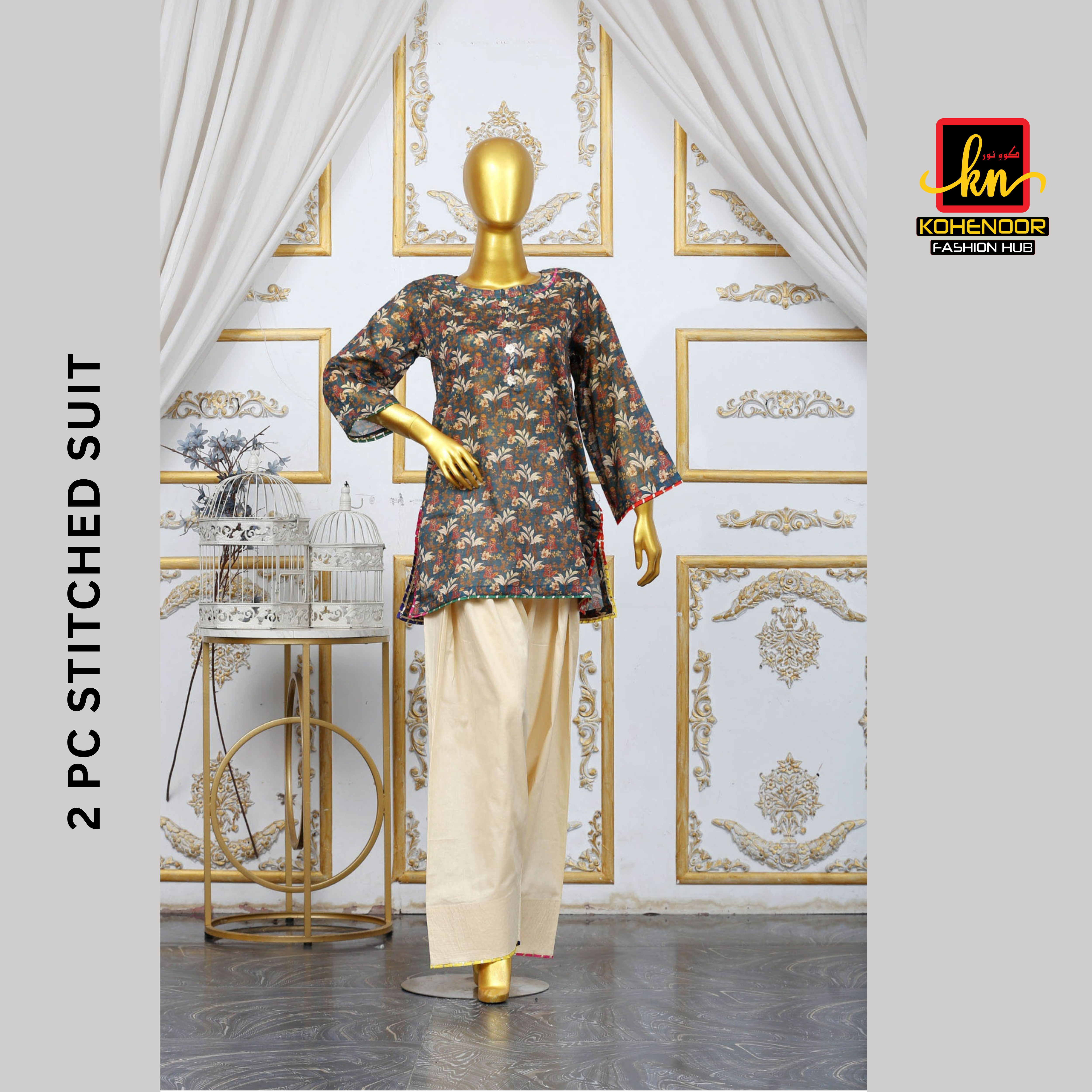 Farshi Shalwar Stitched suit (2 PC)