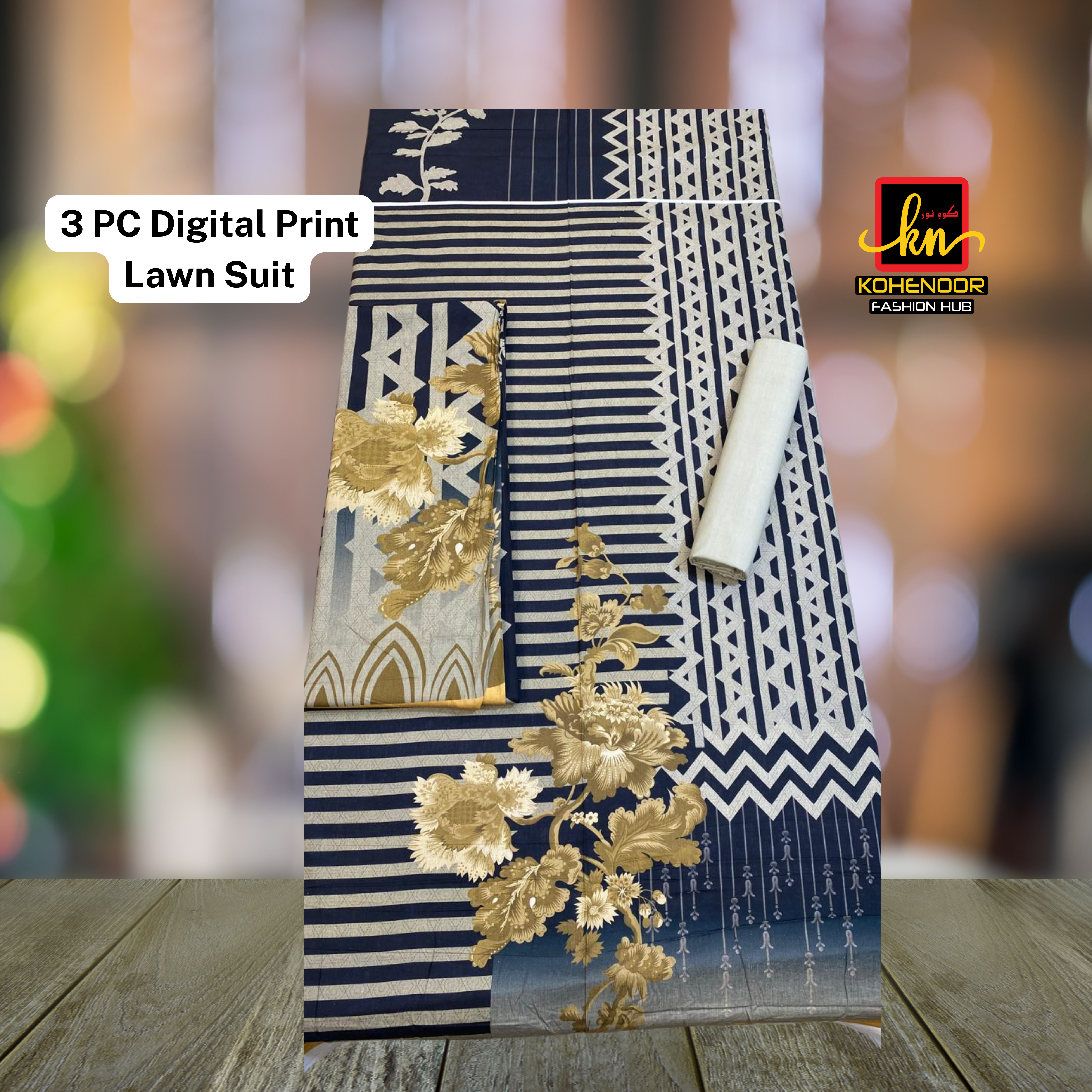 Digital Print Lawn Suit 3PC (Unstitched)