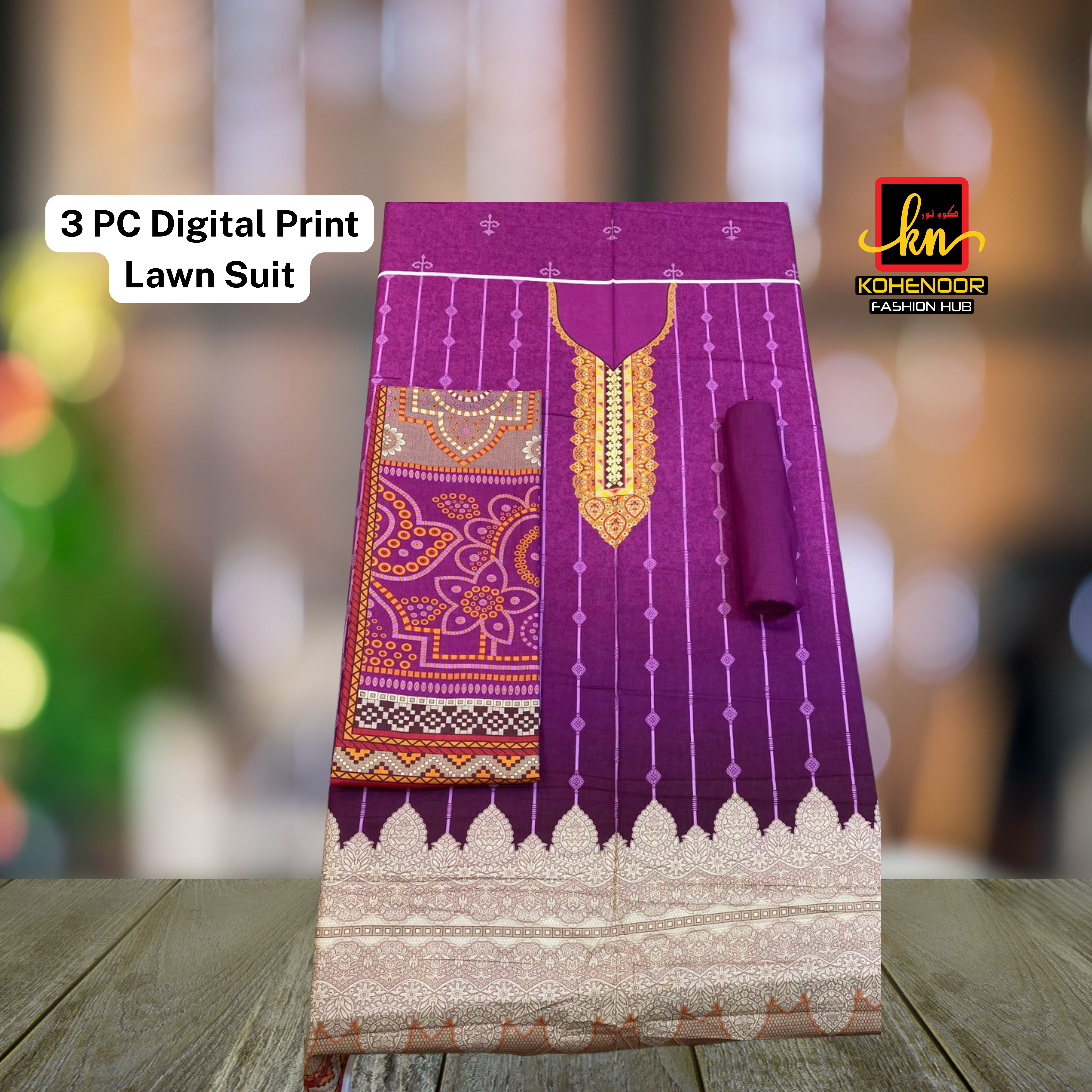 Digital Print Lawn Suit 3 PC
