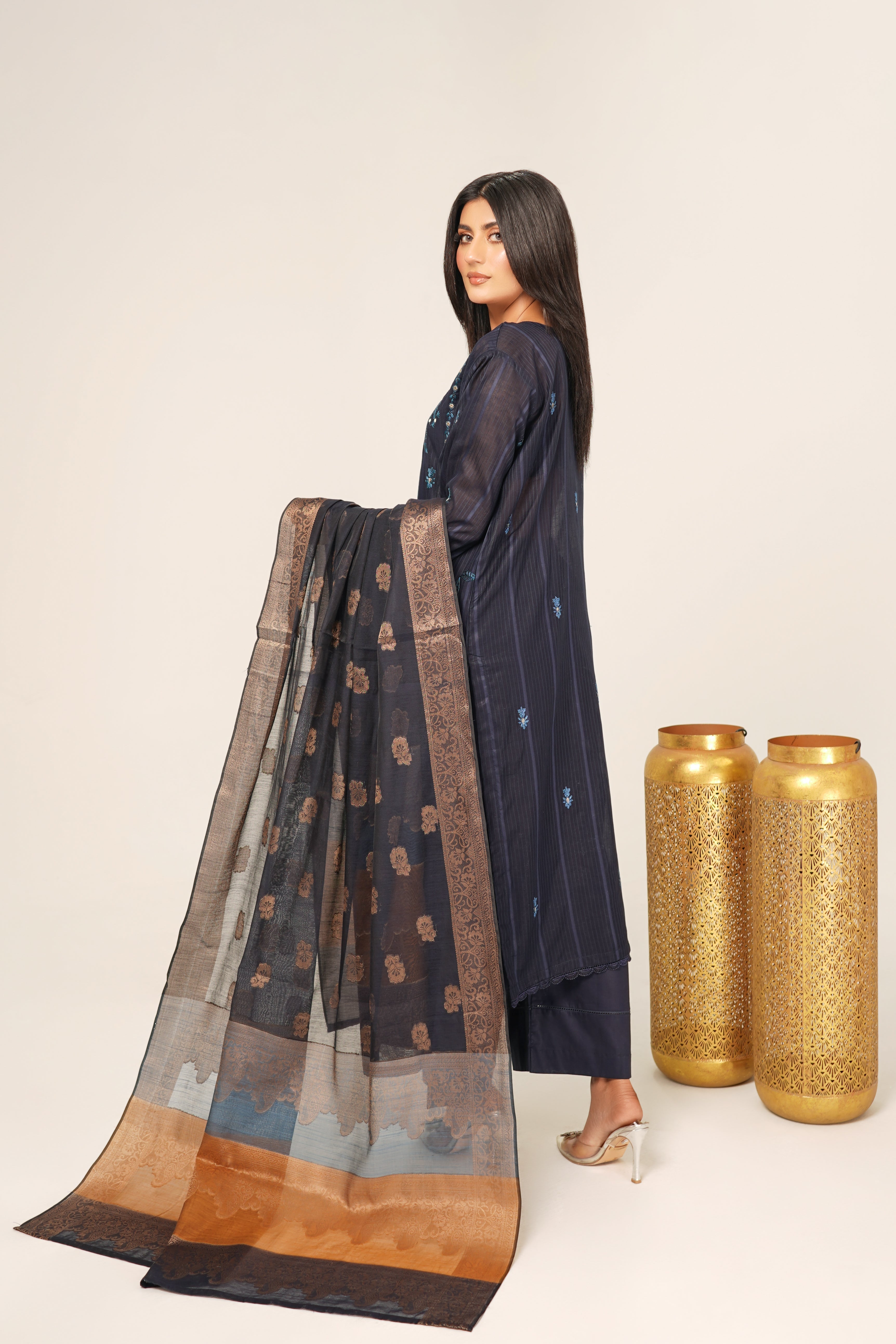 Embroidered Lawn Suit Stitched (3PC)