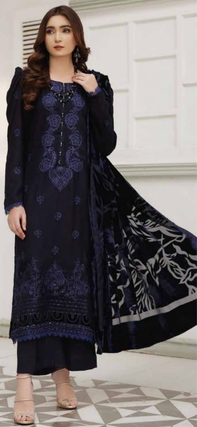 Meemsey Embroidered 3Pc Design by Mahira Khan D-06