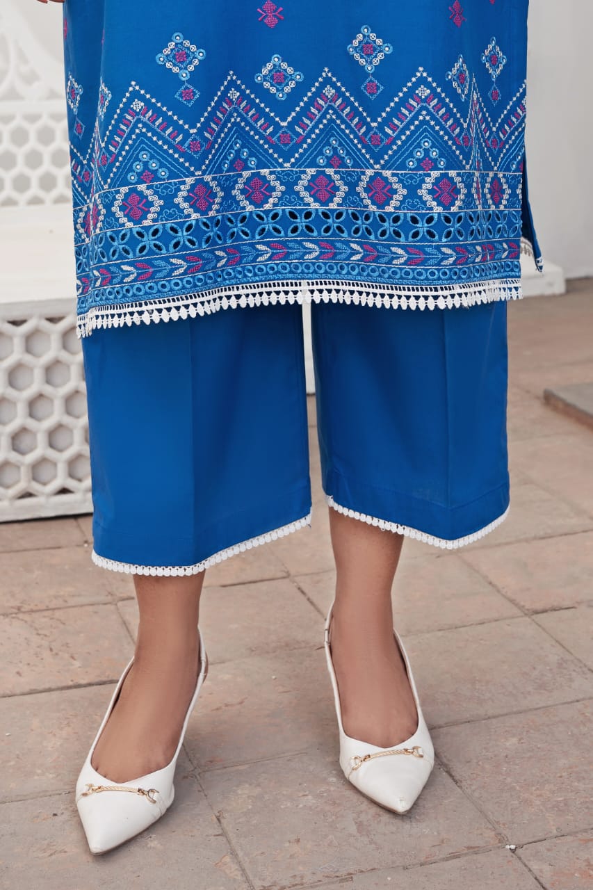 Stitched Embroidered - Lawn Suit (2PC)