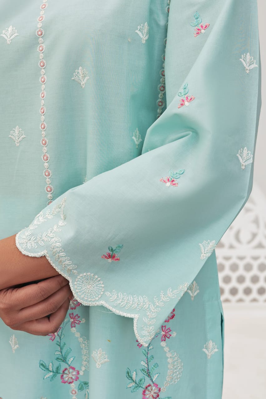 Stitched Embroidered - Lawn Suit (2PC)