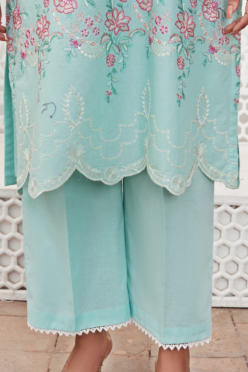 Stitched Embroidered - Lawn Suit (2PC)