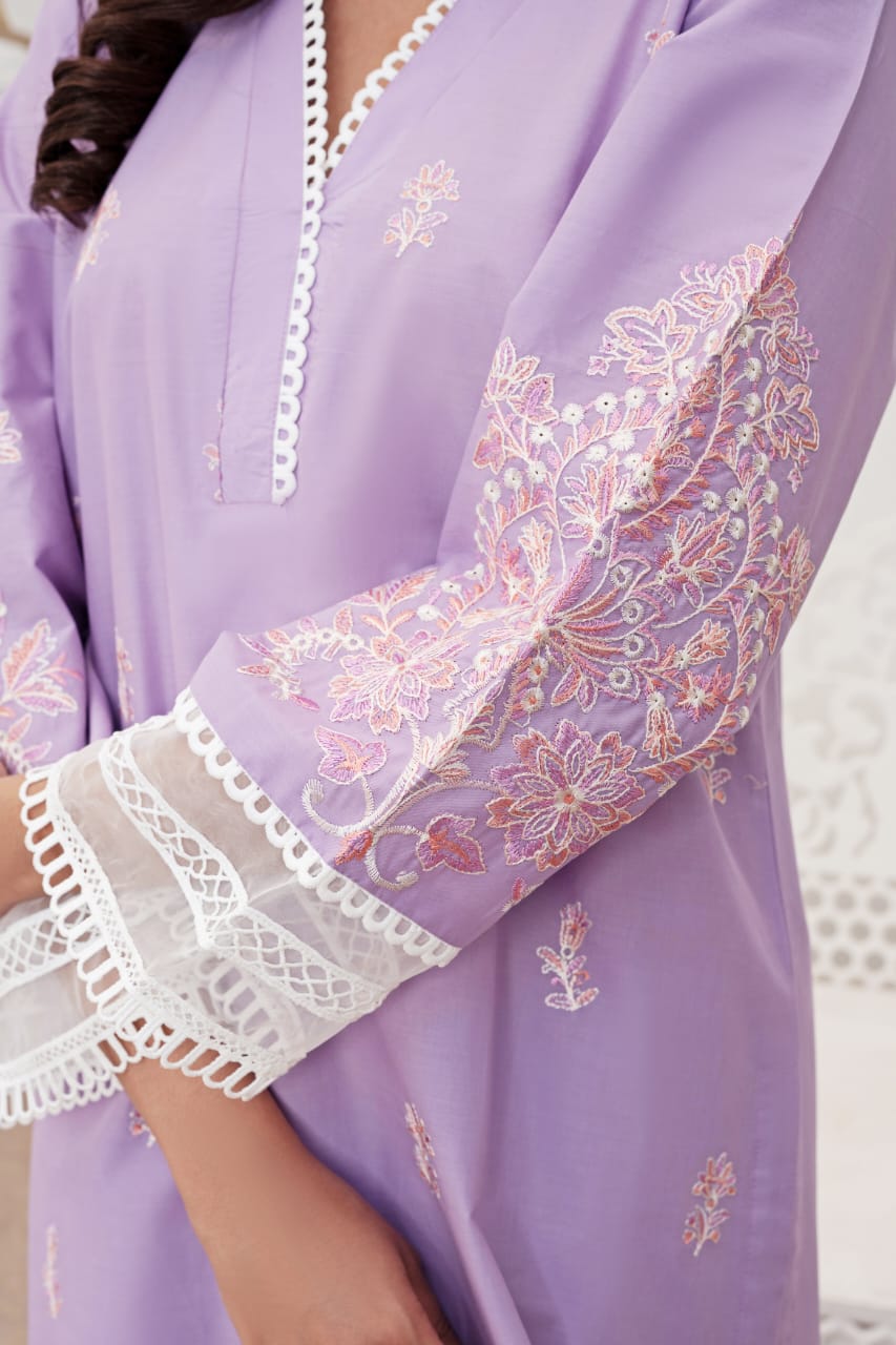 Stitched Embroidered - Lawn Suit (2PC)